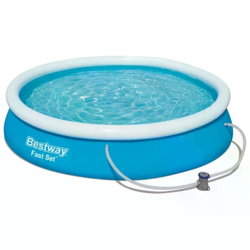 Bestway Fast Set 57274 Piscina Fuori Terra Rotonda 366 x 76 cm con Pompa Filtro
