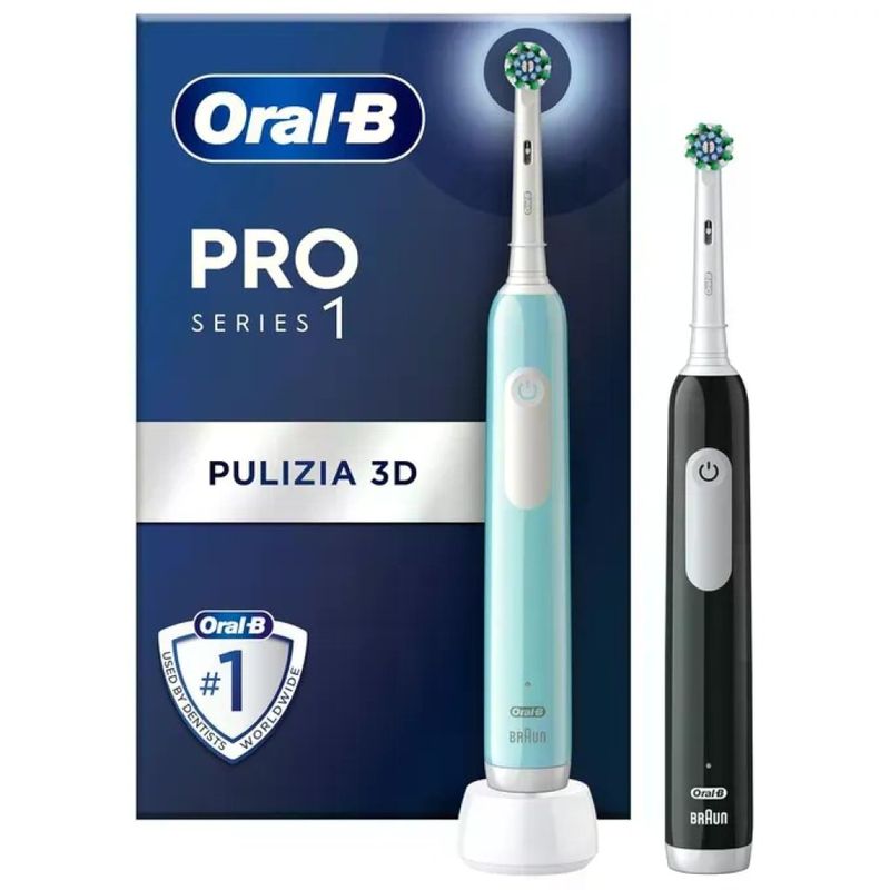 Braun Oral-B Spazzolino Elettrico Ricaricabile Pro Series 1 Confezione da Due Braun Oral-B Spazzolino Elettrico Ricaricabile Pro Series 1 Confezione da Due