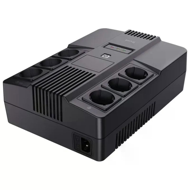 Trust Maxxon UPS Offline 800 VA/360 W con 6 prese Schuko e AVR