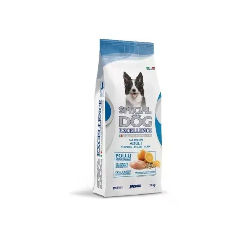 Monge Special Dog Excellence Adult Medium al Pollo, Crocchette per Cani Adulti – 12 kg