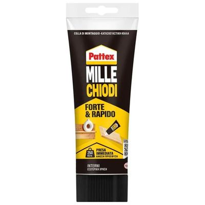 Pattex Millechiodi Forte & Rapido Colla di Montaggio Trasparente 250 g