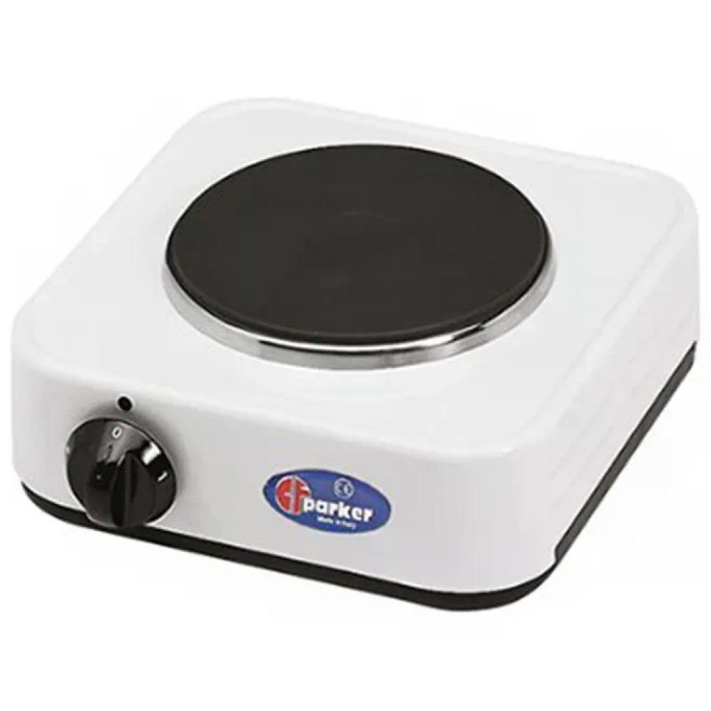 CF Parker 5318P Fornello Elettrico a 1 Piastra 1000 W, Bianco