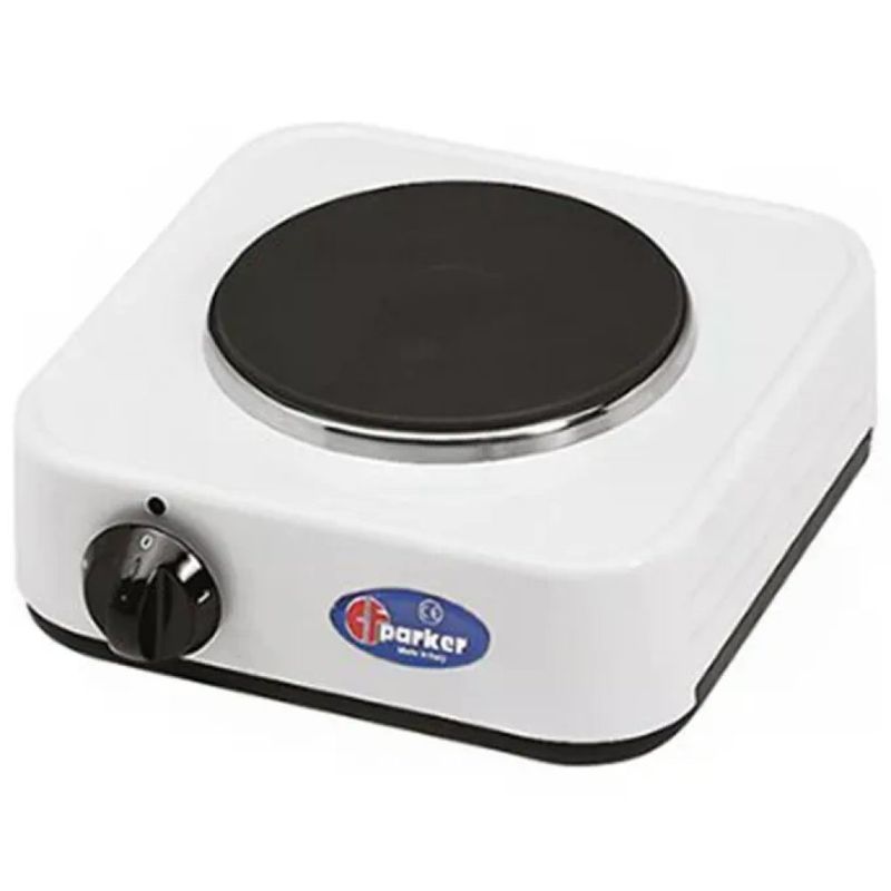CF Parker 5318P Fornello Elettrico a 1 Piastra 1000 W, Bianco