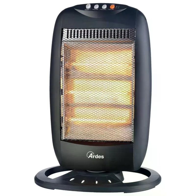 Ardes AR454B HALO12 Stufa alogena oscillante 1200 W