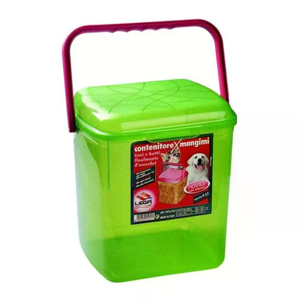 LEGA EGA402 Contenitore per mangimi 7,5 L con coperchio e maniglia