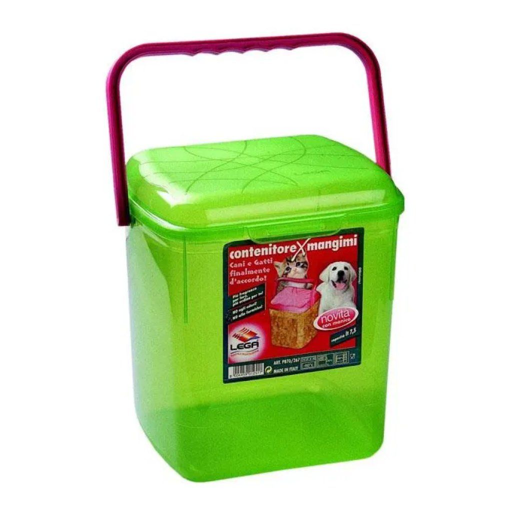 LEGA EGA402 Contenitore per Mangimi 7,5 L con Coperchio e Maniglia
