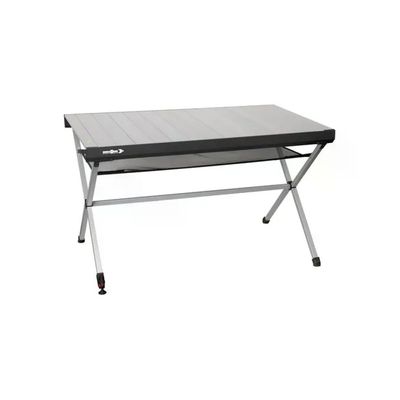 Brunner Titanium Axia 4 Tavolo da Campeggio Pieghevole 122 × 76 cm, Grigio