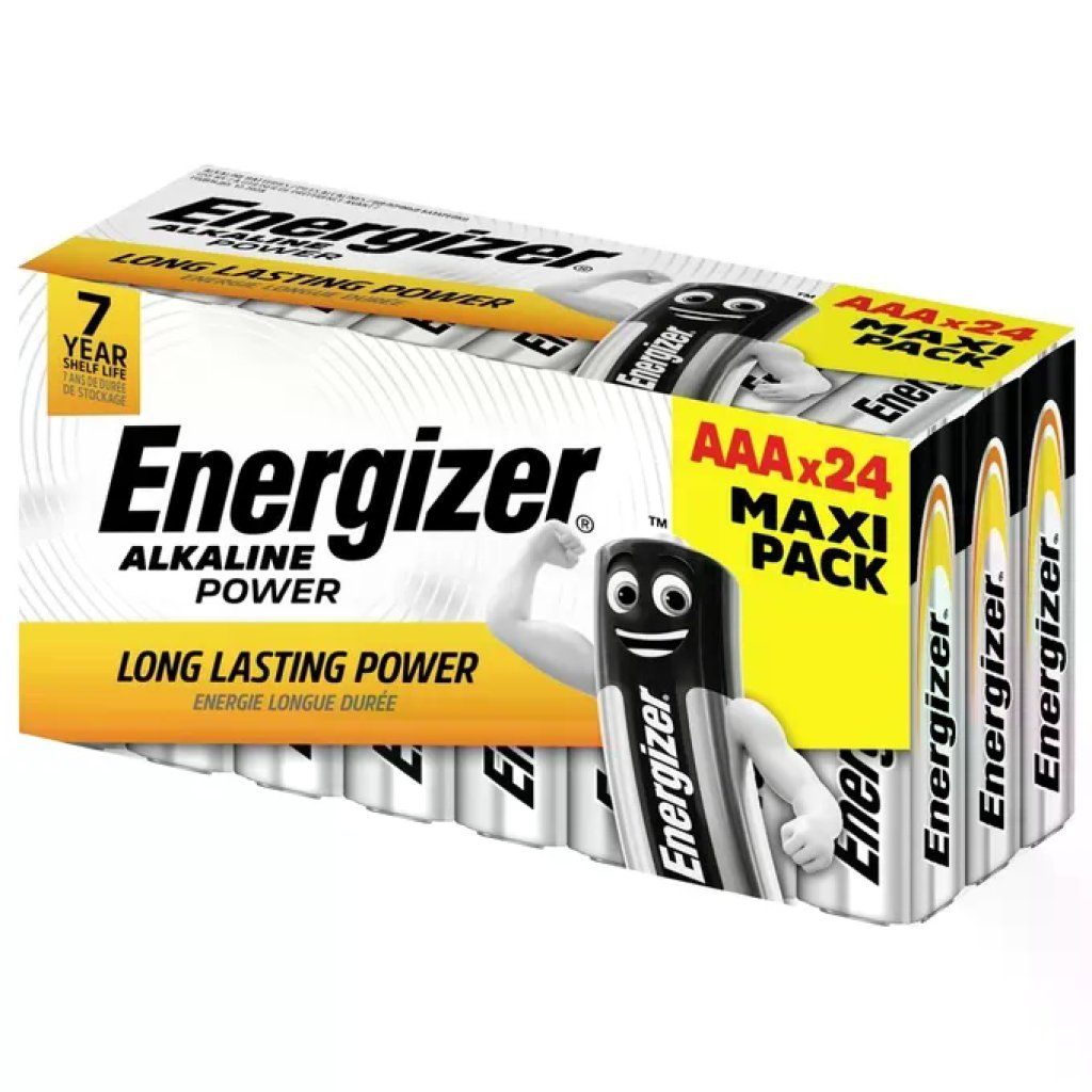 Energizer Alkaline Power AAA – Confezione da 24 pile