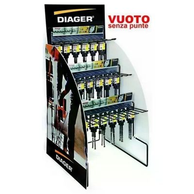 DIAGER 1006167 Espositore vuoto per punte SDS-Plus, 180 posti