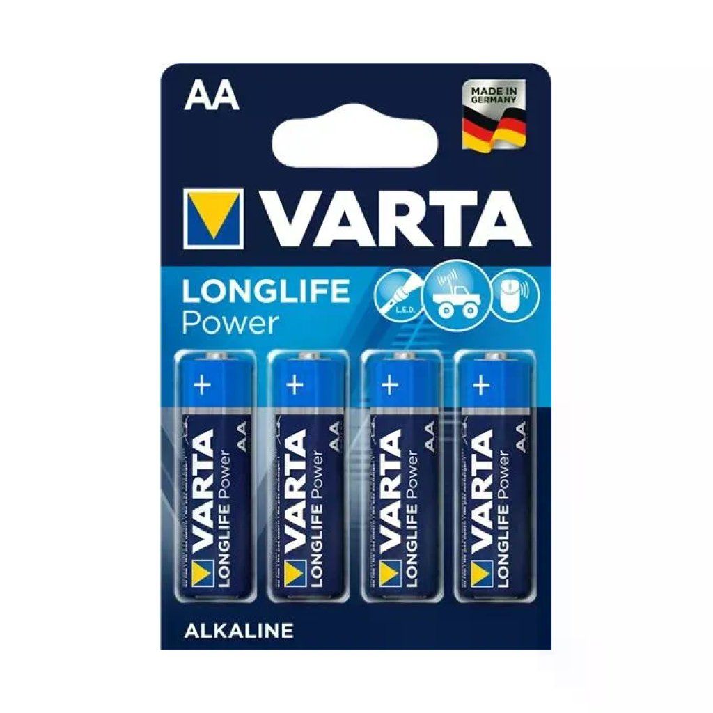 VARTA Longlife Power Batterie Alcaline AA LR06 – Confezione da 40