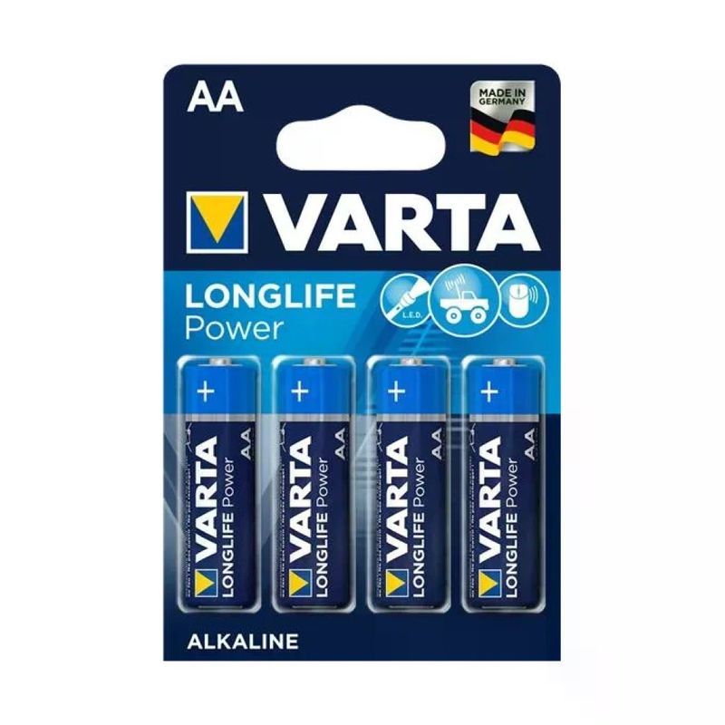 VARTA Longlife Power Batterie Alcaline AA LR06 – Confezione da 40