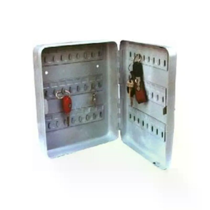 SICURO Cassetta Portachiavi in Acciaio, 48 Posti, 18 × 8 × 25 cm