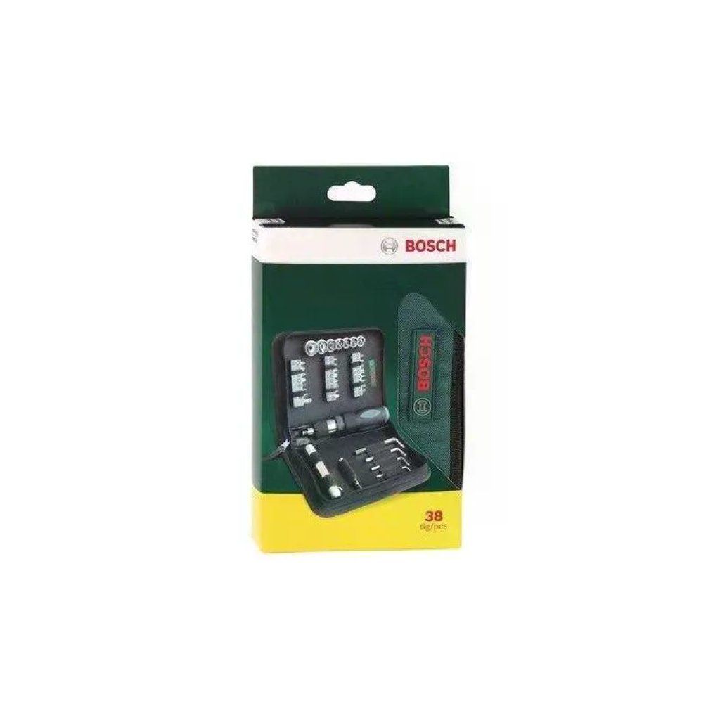Bosch 2607019506 Set di Avvitamento, 38 Pezzi con Cricchetto, Portainserti Magnetico e Mini Lampada Bosch 2607019506 Set di Avvitamento, 38 Pezzi con Cricchetto, Portainserti Magnetico e Mini Lampada
