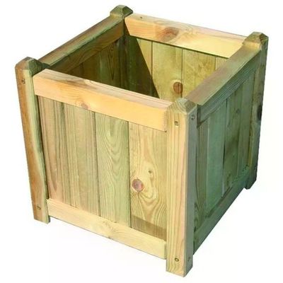 VIGOR-BLINKY Cipro Fioriera Quadrata in Legno di Pino 40x40x40 cm VIGOR-BLINKY Cipro Fioriera Quadrata in Legno di Pino 40x40x40 cm