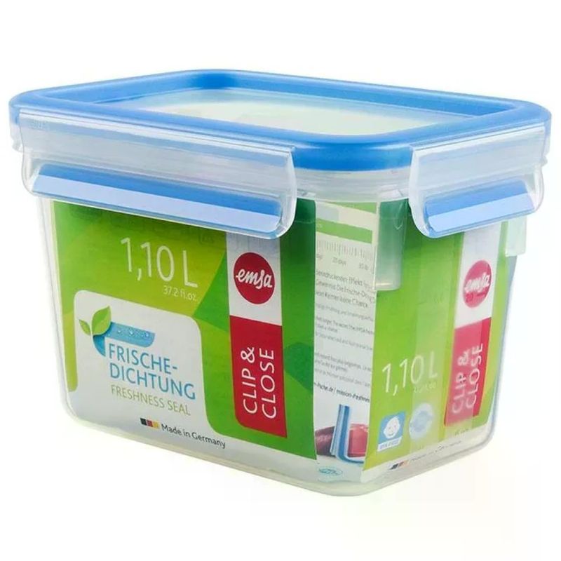 EMSA 508541 – Set 8 Contenitori Ermetici per Alimenti da 1,1 L