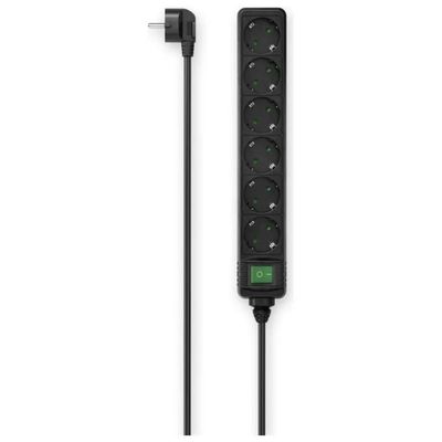 Hama Multipresa Filtrata a 6 Prese con Interruttore, Nera