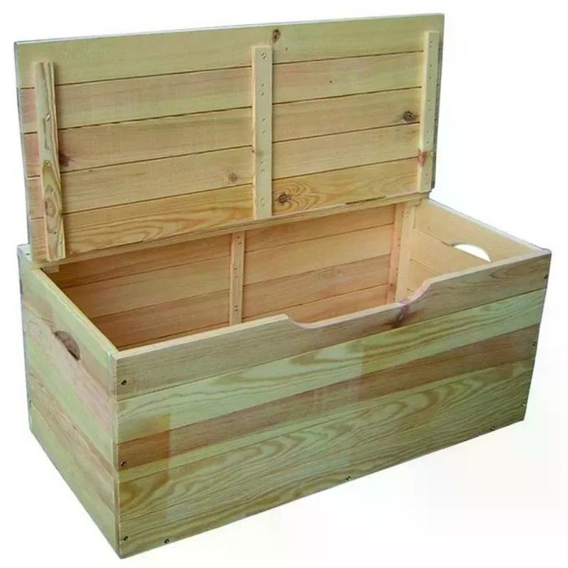 VIGOR-BLINKY Blinky Ibisco Cassapanca in Pino Naturale 75×35×33 cm