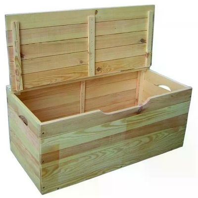 VIGOR-BLINKY Blinky 7971707 Ibisco Cassapanca in Legno di Pino con Coperchio 75x35x33 cm colore Naturale