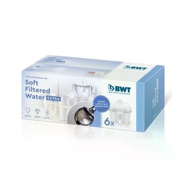 BWT Soft Filtered Water EXTRA – 6 Cartucce Filtranti per Caraffa