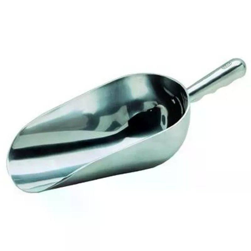 VIGOR-BLINKY Sessola in Alluminio Fuso per Farine e Cereali 23 x 12 cm VIGOR-BLINKY