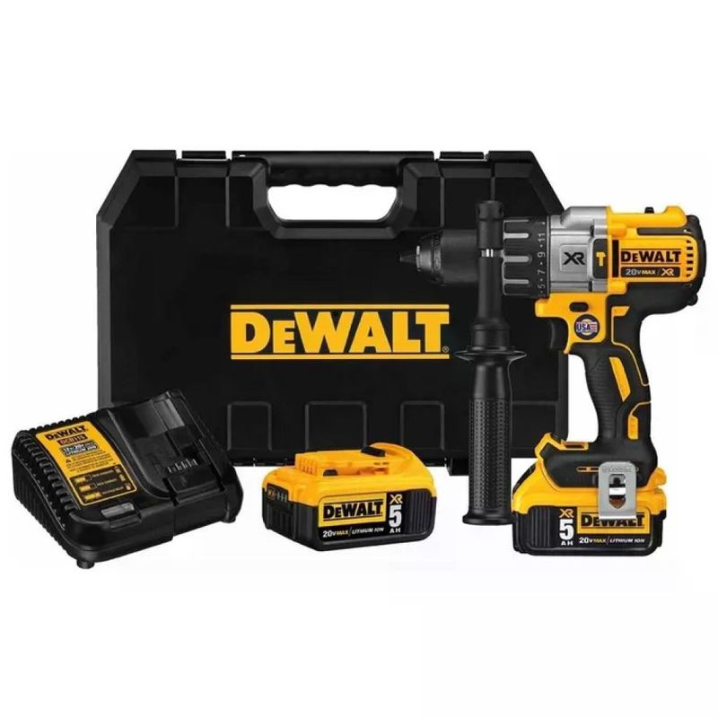 DEWALT DCD791D2-QW XR Trapano Avvitatore Brushless 18V, 70 Nm, 2 Batterie 2Ah e Valigetta TSTAK