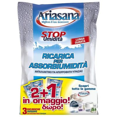 HENKEL Ariasana Ricarica Assorbiumidità Inodore, 3 × 450 g