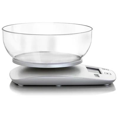Laica KS1060 Bilancia Elettronica da Cucina con Ciotola, Portata 5 kg, Precisione 1 g