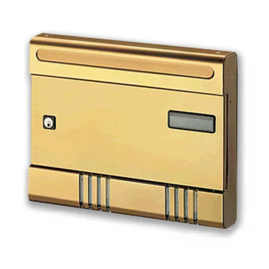 Alubox ESSE Cassetta Postale in Alluminio Effetto Ruggine con Serratura