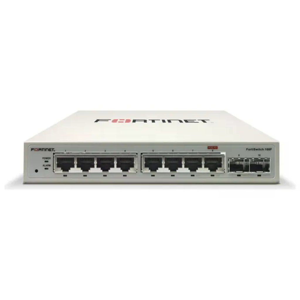 Fortinet FS108F Switch 8 Porte GE RJ45 2 Porte SFP FortiSwitch 108F