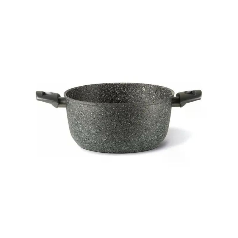 TVS Mineralia Casseruola Antiaderente a Induzione, 24 cm, 2,8 L, Grigia