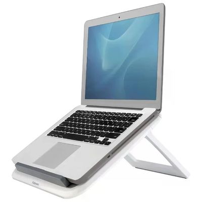 Fellowes Alumia – Supporto pieghevole regolabile per laptop fino a 15″, argento