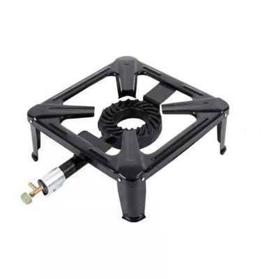 Ompagrill OMPFORNELLONE40 Fornellone a Gas GPL 1 Fuoco Bruciatore in Ghisa 7 kW Acciaio Smaltato colore Nero