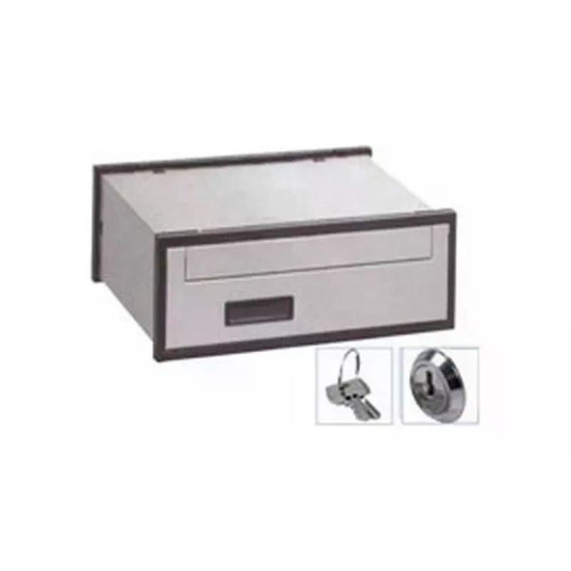 Silmec SC30-303-72 Casellario Postale in Alluminio Argento con Apertura Posteriore