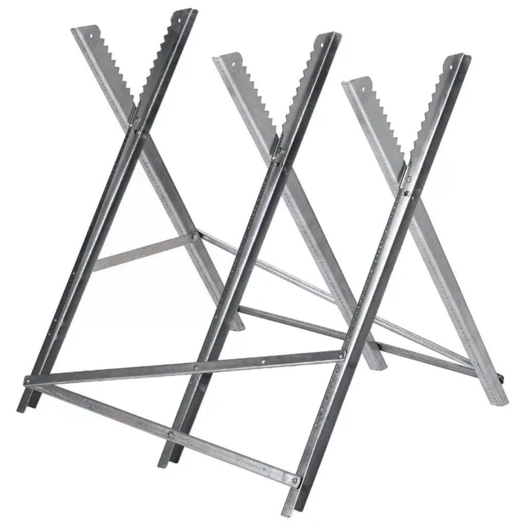 Einhell 4500067 Cavalletto pieghevole per tronchi, regolabile, 80 cm, portata 150 kg