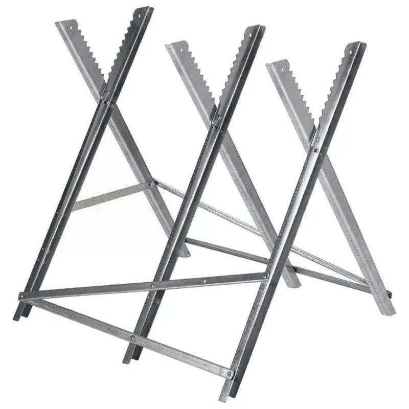Einhell 4500067 Cavalletto pieghevole per tronchi, regolabile, 80 cm, portata 150 kg
