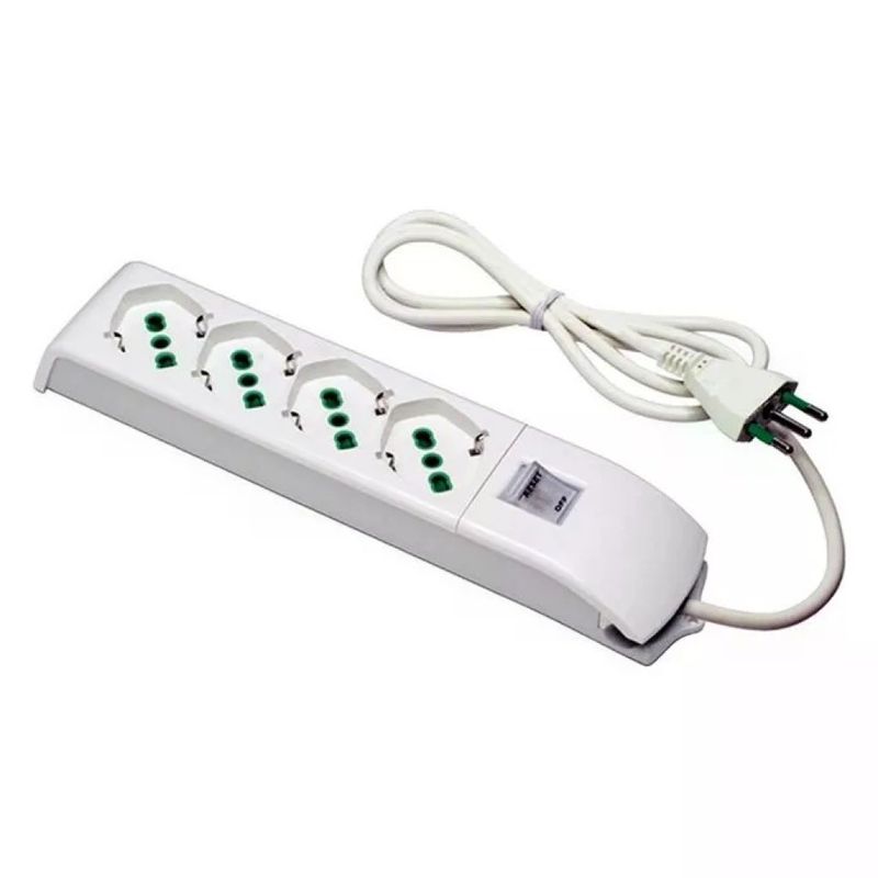 FME Ciabatta Elettrica 4 Posti con Prolunga 3×0,75 mm²
