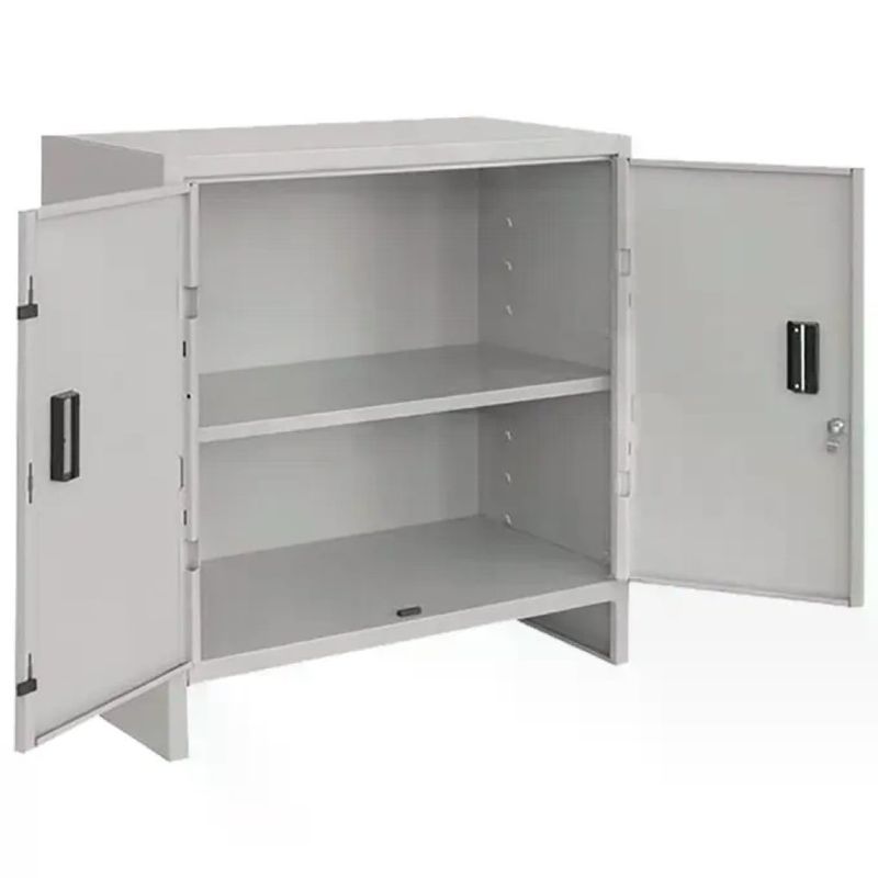 Prometal Mini Pratiko – Armadio in metallo grigio 80 × 80 × 40 cm con 4 mensole