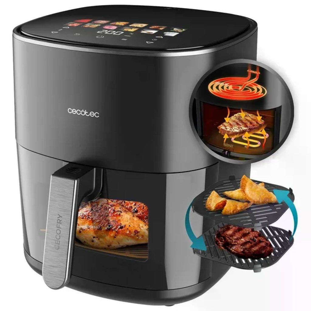Cecotec A01 EU01 100500 CecofryandGrill Friggitrice ad aria 6
