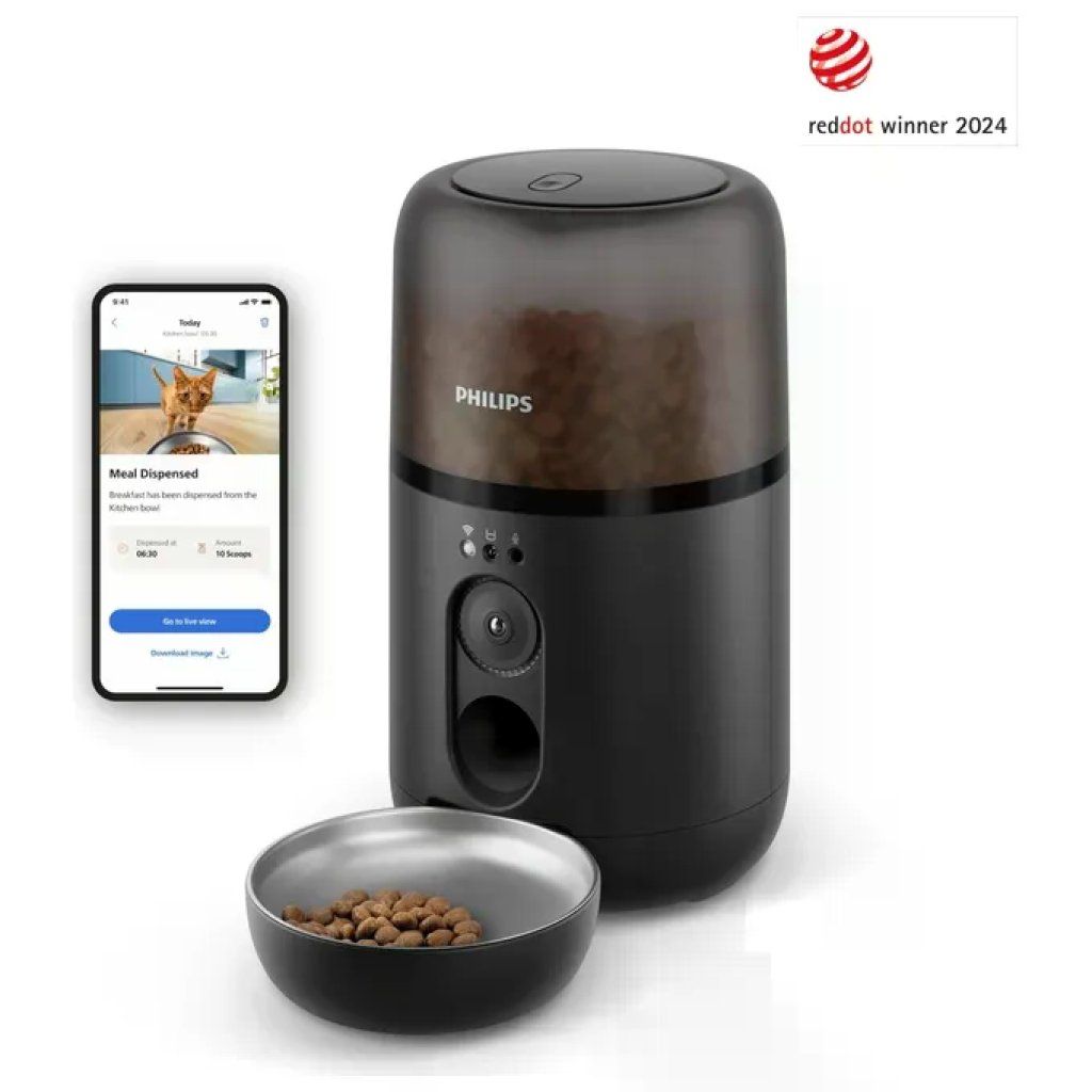 Philips 5000 Series PAW5320/02 Distributore Smart di Cibo per Animali con Telecamera Full HD, 4,5 L, Wi Philips 5000 Series PAW5320/02 Distributore Smart di Cibo per Animali con Telecamera Full HD, 4,5 L, Wi