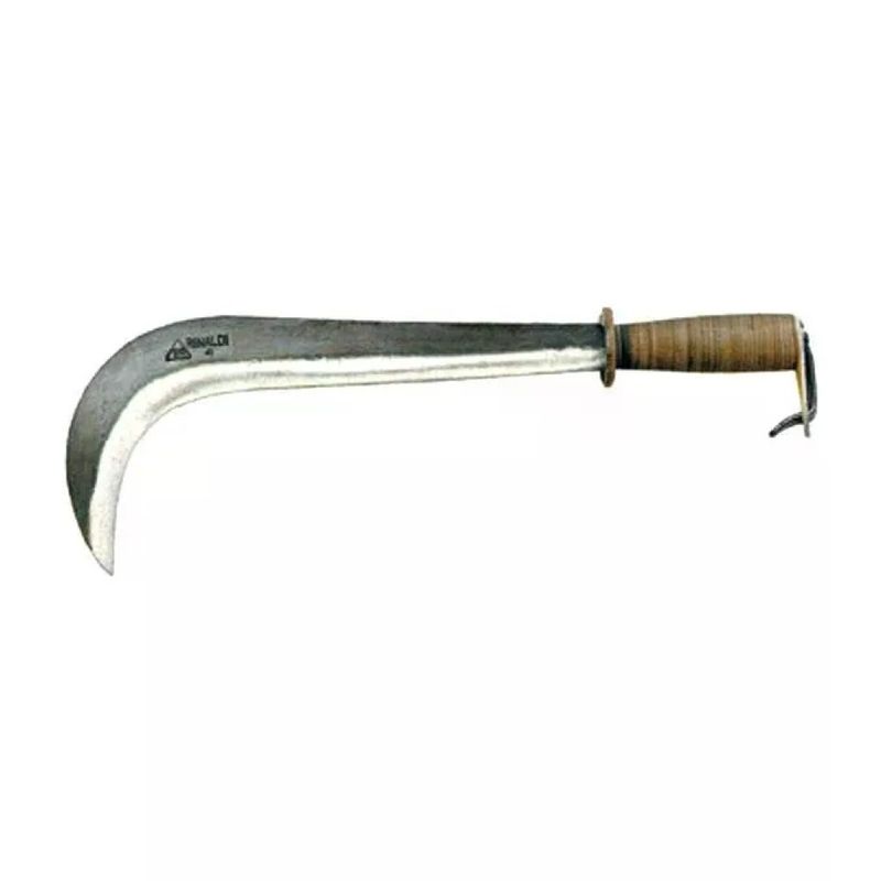 Rinaldi Art. 103 N.5 Roncola da fascina con manico in cuoio, lama 35 cm