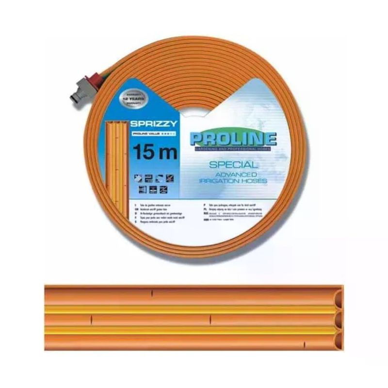 FITT Sprizzy M 7,5 – Rotolo di tubo forato per irrigazione, 15 m