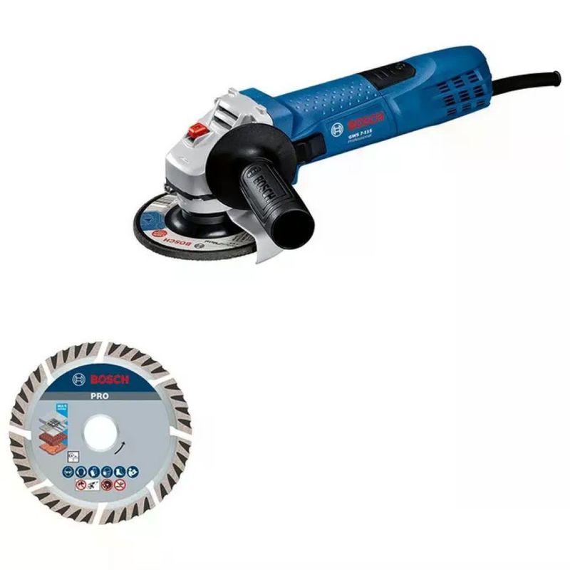 Bosch GWS 7-115 Smerigliatrice angolare 720 W Bosch GWS 7-115 Smerigliatrice angolare 720 W