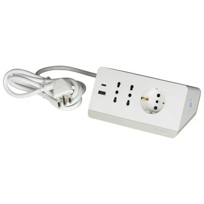 Legrand Ciabatta Multipresa 5 Posti con 2 Porte USB, Bianca