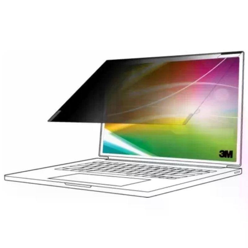 3M 7100288085 Filtro Privacy Bright Screen per Laptop 14'' 16:10 Senza Bordi Trasmissione Luce 85%