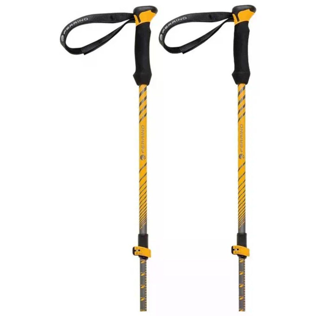 Ferrino Ultar Bastoncini da Trekking Telescopici in Alluminio 7075 – Coppia, Gialli