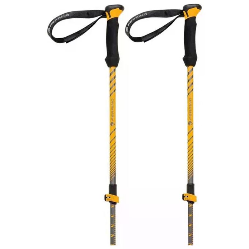 Ferrino Ultar Bastoncini da Trekking Telescopici in Alluminio 7075 – Coppia, Gialli