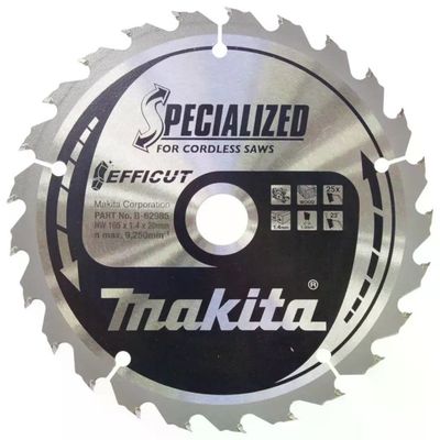 Makita B-62985 Lama Circolare Efficut 165 mm, 25 Denti