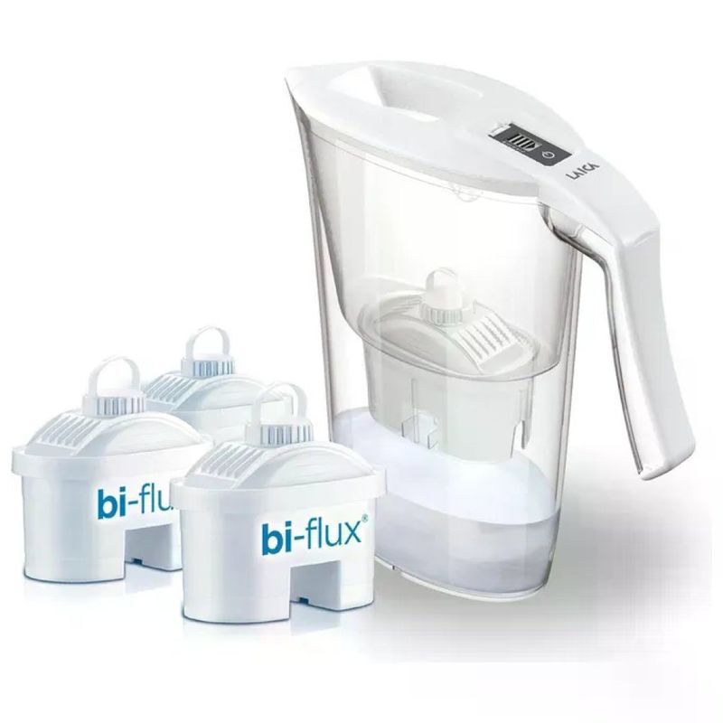 Laica Carmen J9082 Brocca Filtrante 3 L con 3 Filtri Bi-Flux