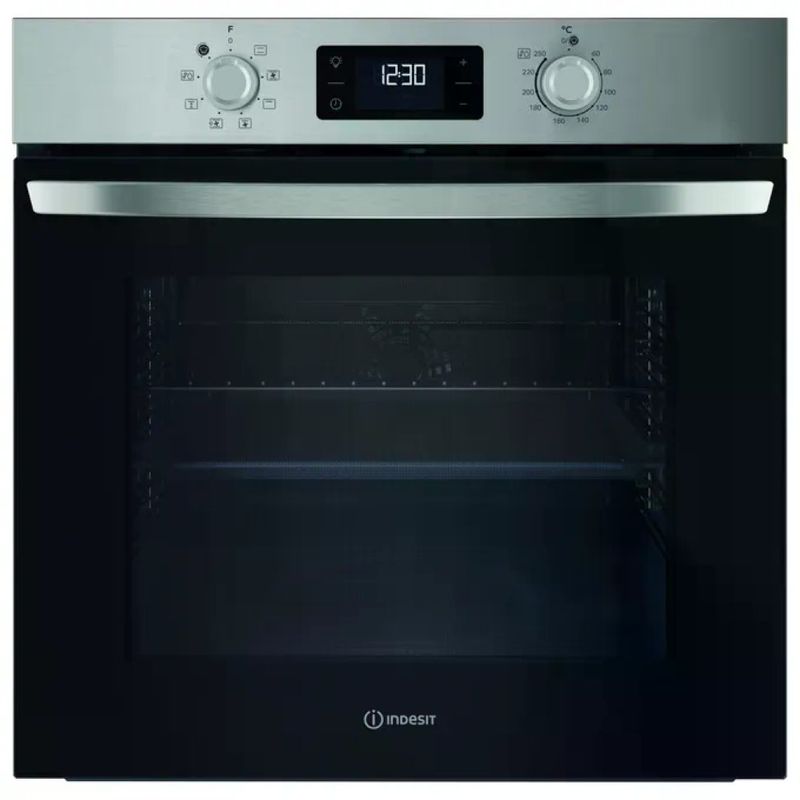 Indesit IO255HX Forno Elettrico Multifunzione da Incasso 71 L, Classe A, Inox