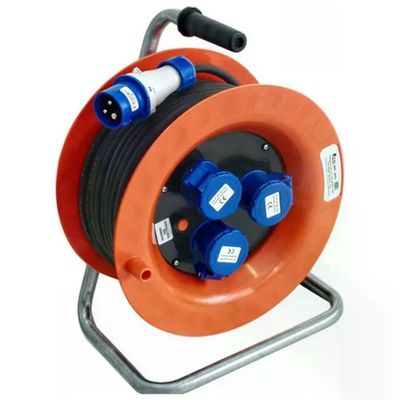 ROSI 4001 Avvolgicavo Industriale 30 m con 3 Prese IP44